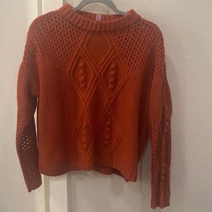 Orange red sweater
